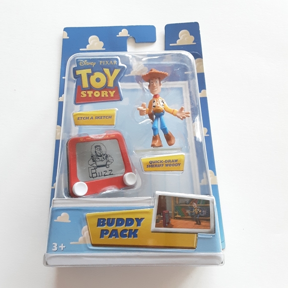 DISNEY TOY STORY ETCH A SKETCH QUICK- DRAW SHERIFF WOODY BUDDY PACK NEW - Picture 1 of 3